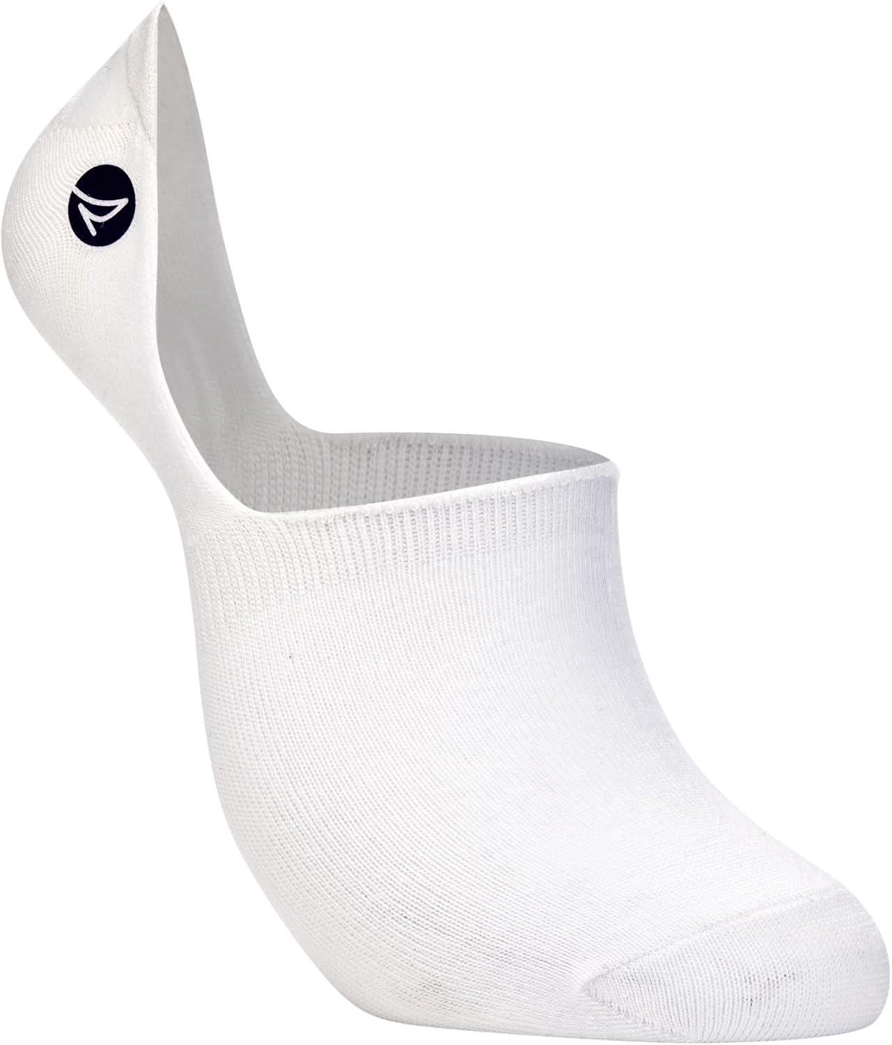 imageSperry Mens 6Pack Loafer Socks NonSlip No Show Socks for Boat Shoes Ultra Low Cut Invisible Liners with Heel GripWhite