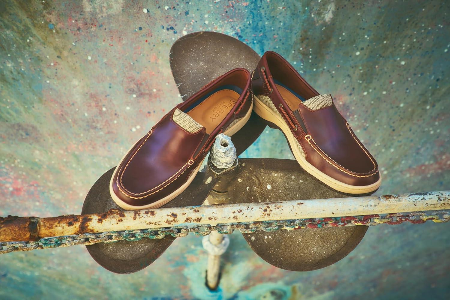 imageSperry Mens Billfish Slip onRedBrown