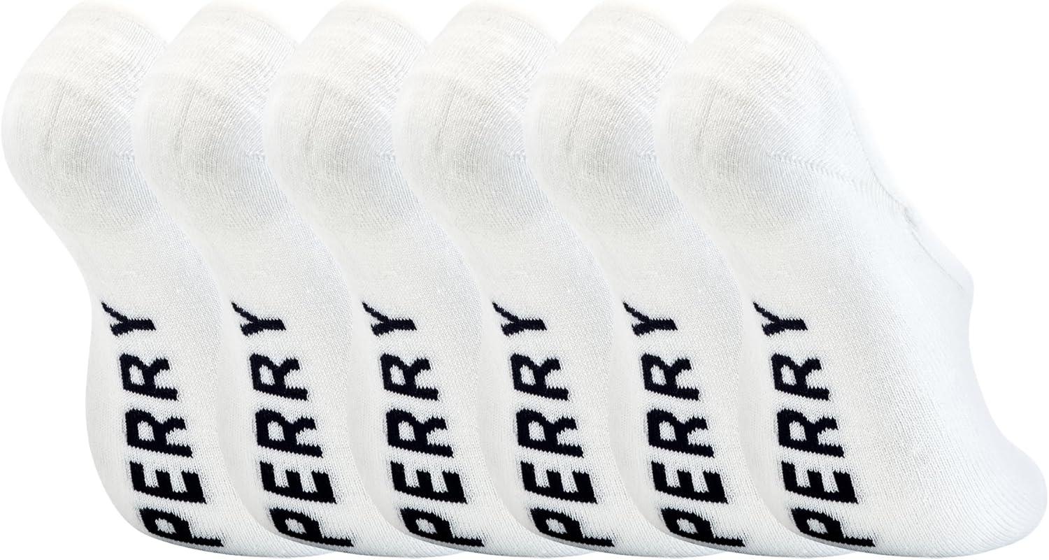 imageSperry Womens 6Pack No Show Socks Low Cut Cushioned Invisible Liner Socks for Flats Loafers SneakersWhite