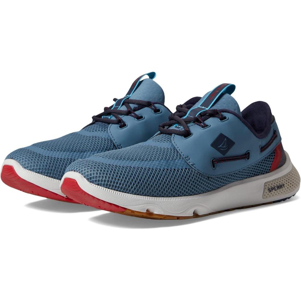 imageSperry Mens 7 Seas 3Eye Boating ShoeBlueNavyRed