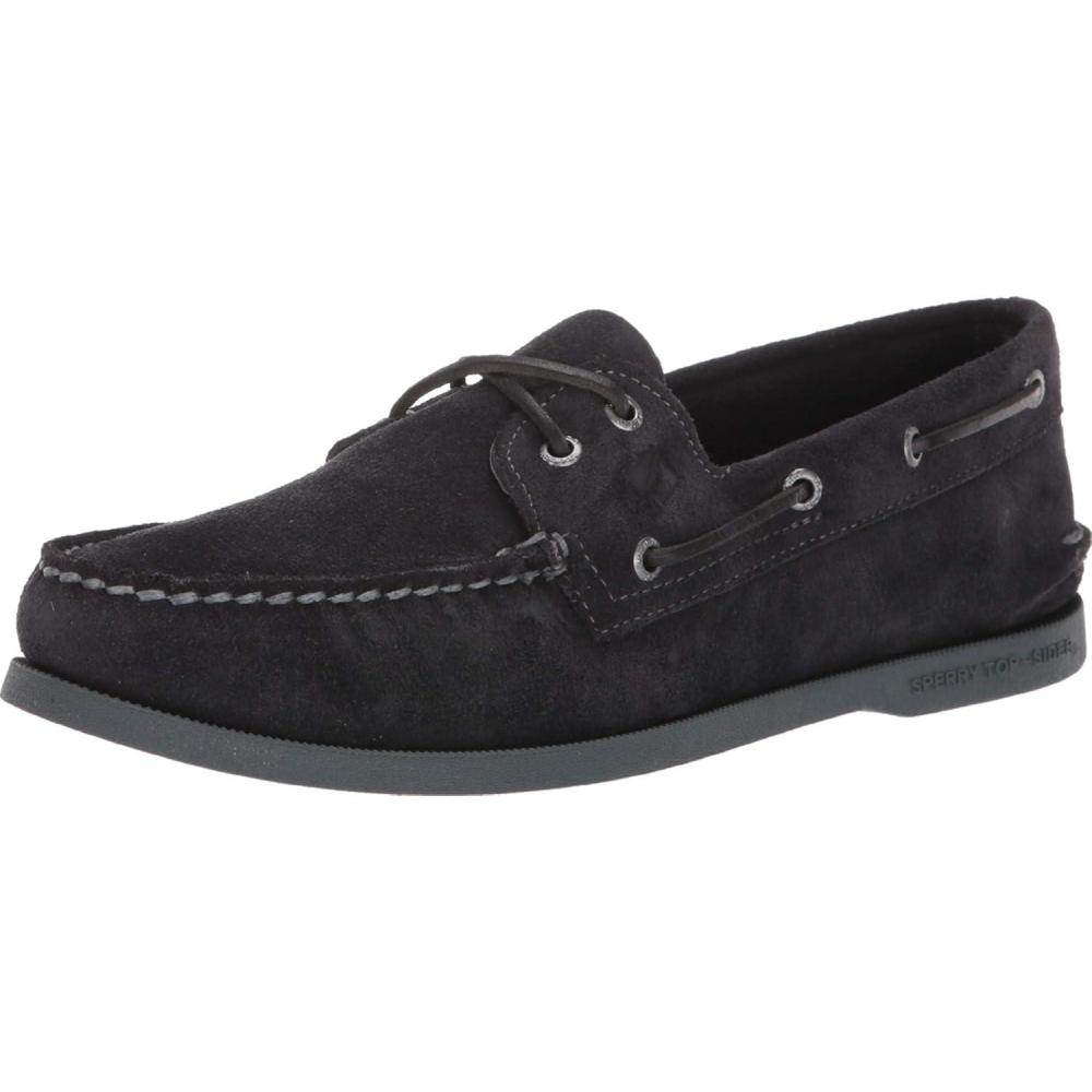 imageSperry Mens Authentic Original 2Eye Boat ShoeBlack Suede