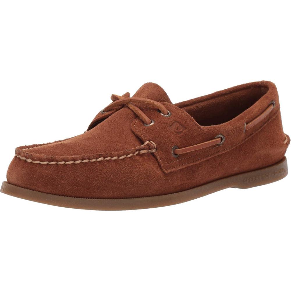 imageSperry Mens Authentic Original 2Eye Boat ShoeDk Tan Suede