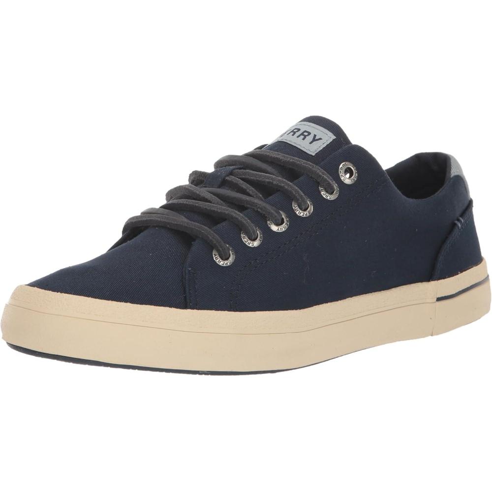 imageSperry Mens SeaCycled Striper II Textile SneakerNavy Sc