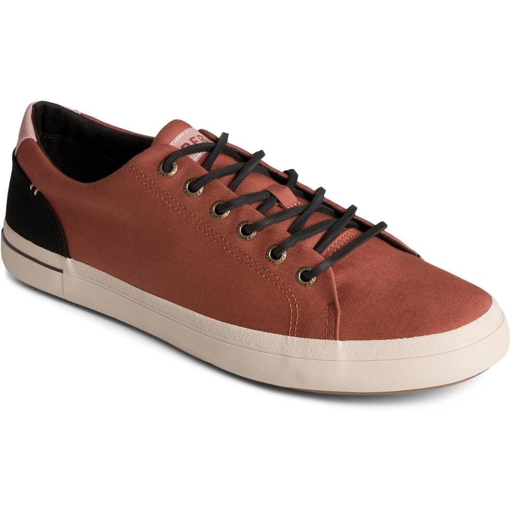 imageSperry Mens SeaCycled Striper II Textile SneakerRust
