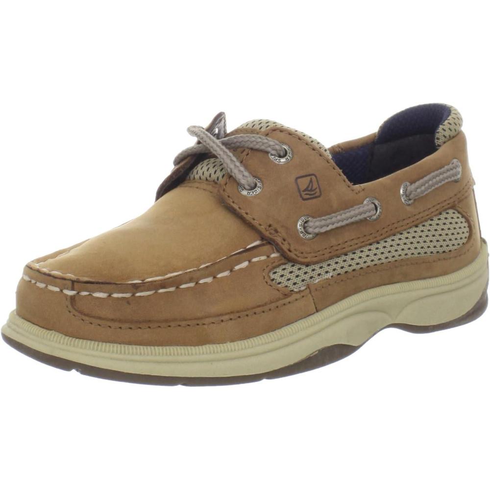 imageSperry TopSider Lanyard CB Boat Shoe ToddlerLittle KidDark TanNavy