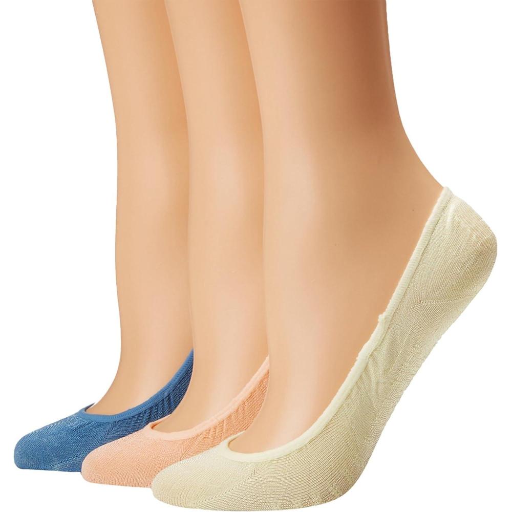 imageSperry womens Microfiber No Show Liner Socks 3 Pair Pack Lightweight Casual Micro LinersBlue Assorted