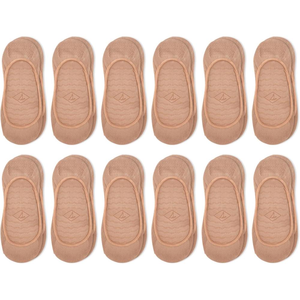 imageSperry womens Microfiber No Show Liner Socks  3 Pair Pack  Lightweight Casual Micro LinersNeutral 12 Pairs