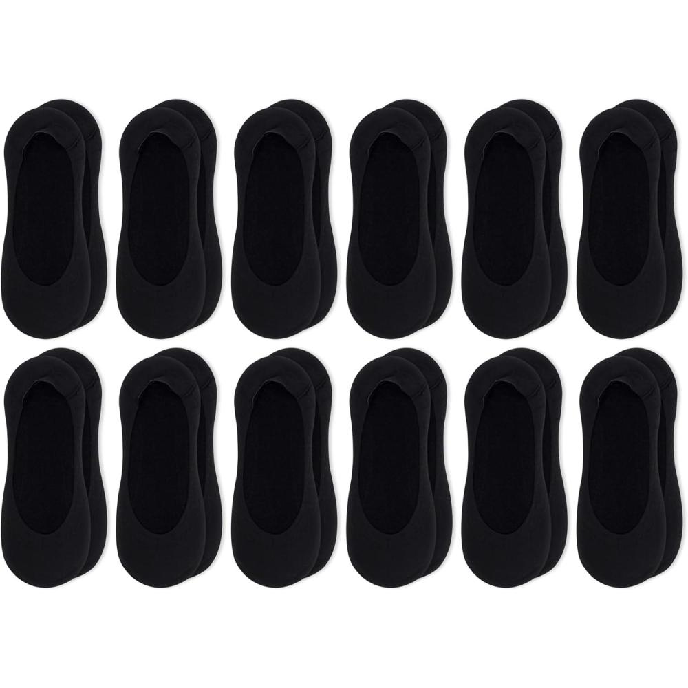 imageSperry womens Solid Cotton Laser Cut Liner Socks  3 Pair Pack  Soft and LightweightBlack 12 Pairs