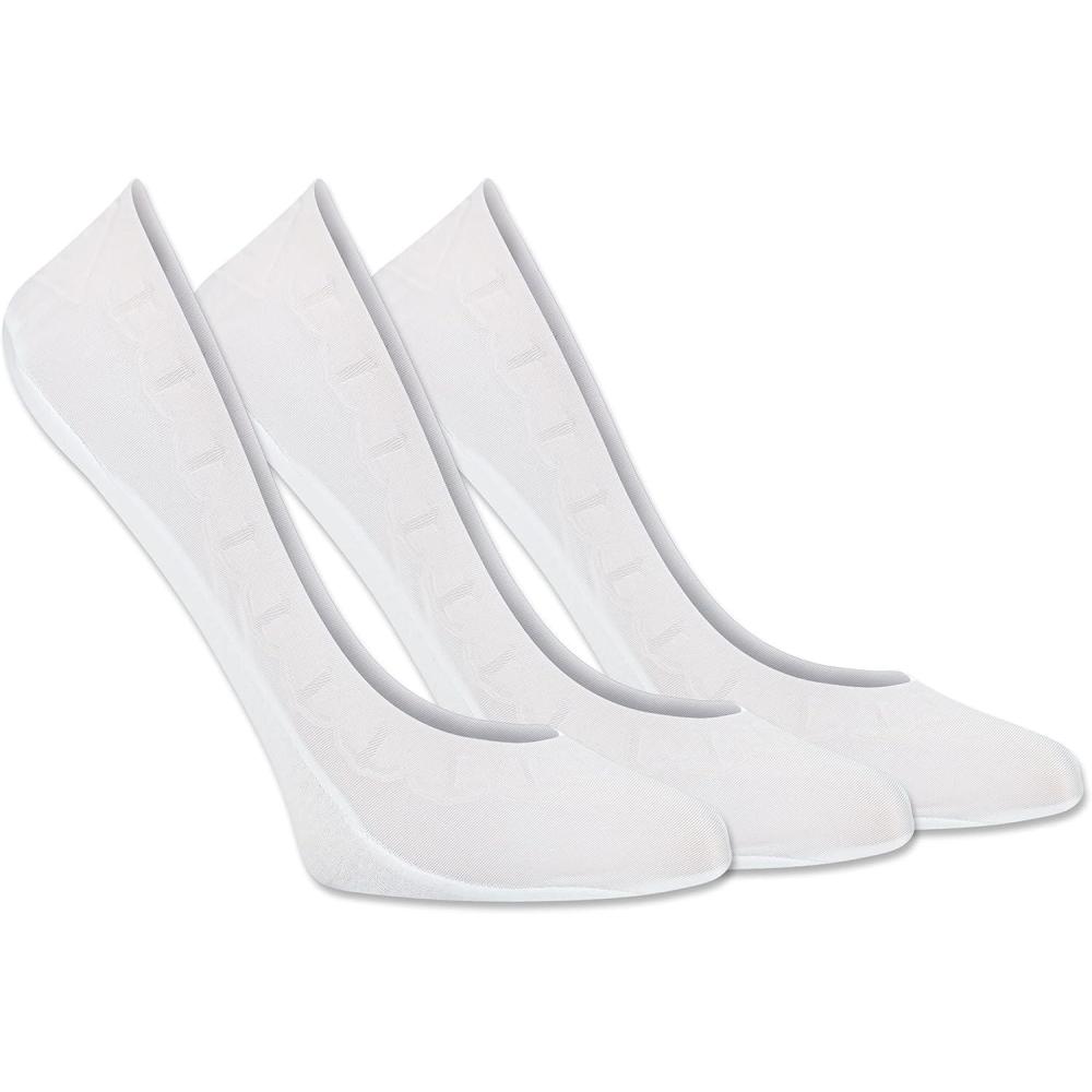 imageSperry womens Solid Cotton Laser Cut Liner Socks  3 Pair Pack  Soft and LightweightWhite 3 Pairs