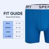 Sperry 3-Pack Mens Quick Dry Performance Mesh Boxer Briefs – Moisture Wicking, Cooling, Breathable Nylon Mens Athletic Boxers(Blue Multi)
