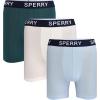 Sperry 3-Pack Men’s Soft Modal Boxer Briefs – Luxuriously Soft, Breathable & Comfortable Stretch Micro Modal Underwear Men(Green Multi)