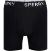Sperry 4-Pack Mens Premium Cotton Stretch Boxer Briefs – Everyday Comfort Cotton Mens Boxer Briefs with Fly Pouch & 5” Inseam(Black)