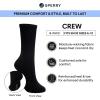 Sperry Men’s 8-Pack Cushion Comfort Crew Socks – Moisture-Wicking Athletic Socks –White Crew Socks for Everyday or Sports Use(Black)