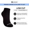 Sperry Men’s 8-Pack Cushion Comfort Low Cut Ankle Socks – Breathable Moisture-Wicking Athletic Low Cut Socks for Everyday Use(Black Heather)