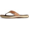 Sperry Men’s Baitfish Thong Sandals(Light Brown)