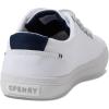 Sperry Men’s SeaCycled Striper II Textile Sneaker(White)