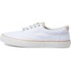 Sperry Men’s Striper Ii Lace to Toe Seasonal Sneaker(White Twill)