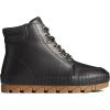 Sperry Men’s Torrent Lace Up Rain Boots(Black Leather)
