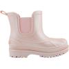 Sperry Toddler Chelsea Rain Boots, Waterproof Rubber Kids Rainboot, Girls/Boys Light Water Shoes for Muddy Park/Hiking(Rose Gold Gloss)