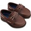 Sperry Unisex-Child Authentic Original Boat Shoe(Chocolate With Hook & Loop Closure)