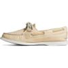 Sperry Womens A/O 2-Eye Boat Shoe(White Leather)