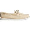Sperry Womens A/O 2-Eye Boat Shoe(White Leather)