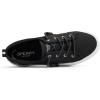 Sperry Women’s Crest Vibe Sneaker, Black, 5