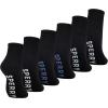 Sperry Women’s Quarter Socks 6-Pack – Cushion Comfort, Soft Breathable Athletic Ankle Socks(Black)