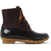 Sperry Womens Saltwater™ Duck Boot(Dark Brown/Tan)