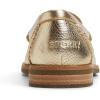 Sperry Women’s Seaport Penny PlushWave Saffiano / Metallic Leather Penny Loafer(Gold)