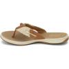 Sperry womens ParrotfishFlip-Flop(Sahara/Gold)