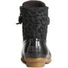 Sperry womens Saltwater Cheetah Duck Boot(Black)