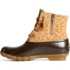 Sperry womens Saltwater Cheetah Duck Boot(Tan)