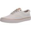 Sperry Men’s Striper Ii Lace to Toe Seasonal Sneaker(White Twill)