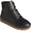 Sperry Men’s Torrent Lace Up Rain Boots(Black Leather)