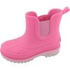 Sperry Toddler Chelsea Rain Boots, Waterproof Rubber Kids Rainboot, Girls/Boys Light Water Shoes for Muddy Park/Hiking(Hot Pink)