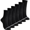 Sperry Women’s 6-Pack Mini Crew Socks – Soft & Breathable Short Crew Socks, High Quarter Socks for All-Day Comfort(Black)