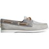Sperry Womens A/O 2-Eye Boat Shoe(Grey Leather)