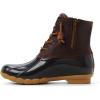 Sperry Womens Saltwater™ Duck Boot(Dark Brown/Tan)
