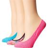 Sperry womens Microfiber No Show Liner Socks – 3 Pair Pack – Lightweight Casual Micro Liners(Floral Pink (3 Pairs))