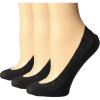 Sperry womens Solid Cotton Laser Cut Liner Socks – 3 Pair Pack – Soft and Lightweight(Black (3 Pairs))