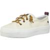 Sperry Womens Crest Vibe PlatformSneaker(White Canvas)