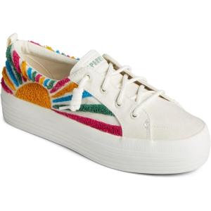 Sperry Womens Crest Vibe PlatformSneaker(Resort White)
