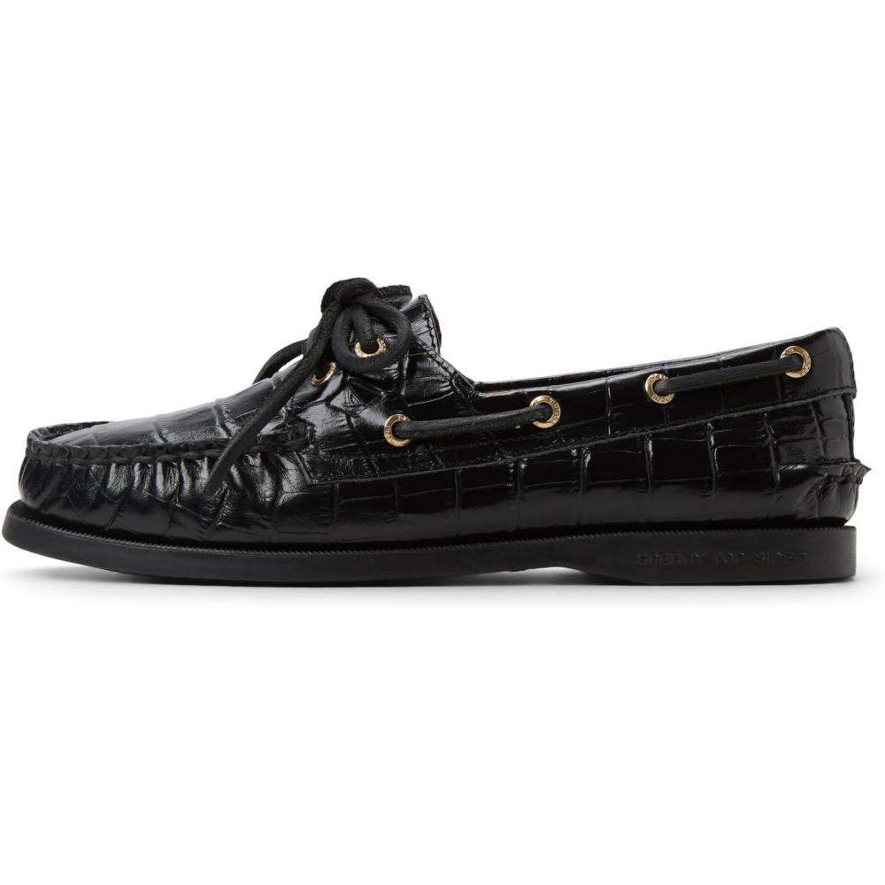 imageSperry Womens AO 2Eye Boat ShoeBlack