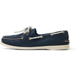 Sperry Womens A/O 2-Eye Boat Shoe(Navy Nubuck)