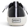 Sperry Women’s Cove Lace to Toe Sneaker(Black Leather)
