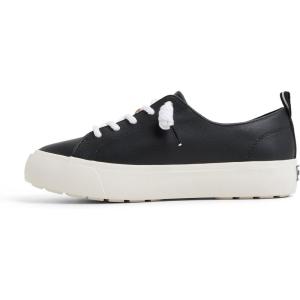 Sperry Women’s Cove Lace to Toe Sneaker(Black Leather)