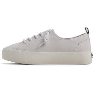 Sperry Women’s Cove Lace to Toe Sneaker(White Leather)