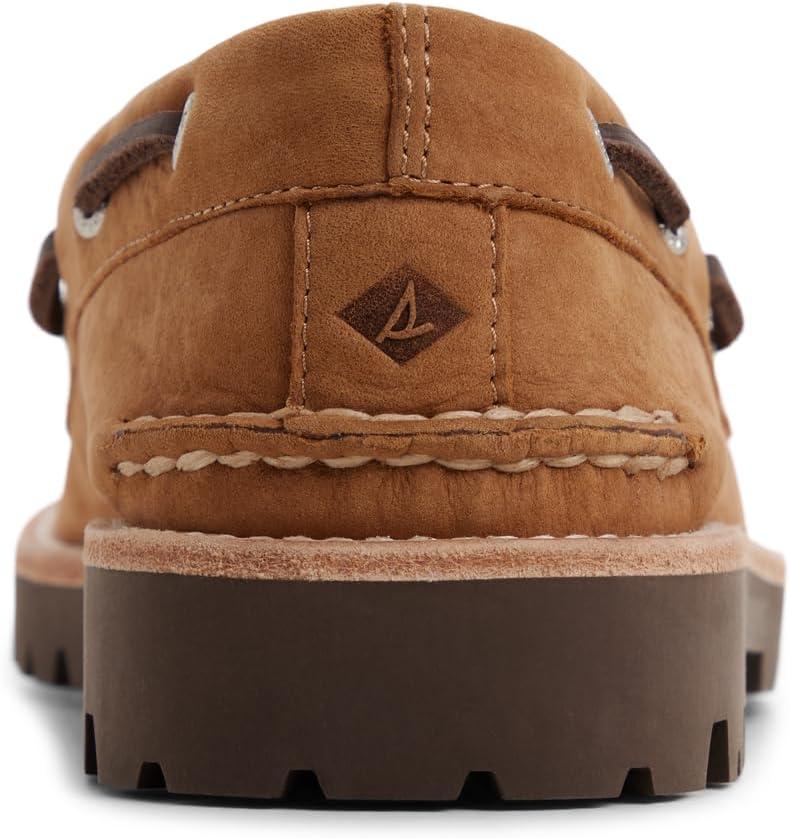 imageSperry Mens Authentic Original 2 Eye Leather Lug Boat ShoeBrown Nubuck