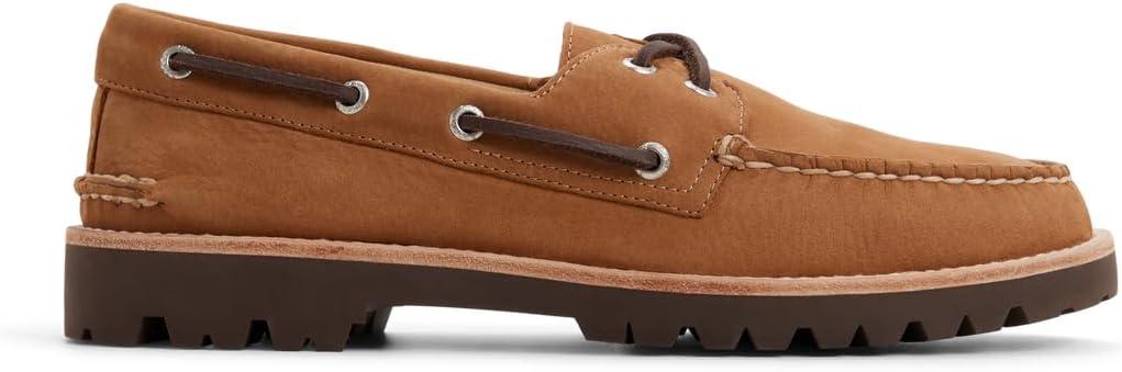 imageSperry Mens Authentic Original 2 Eye Leather Lug Boat ShoeBrown Nubuck